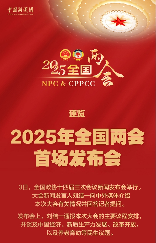 一图看懂2025年全国两会首场发布会
